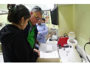 Consultor Tito Franco revisa los registros asociados al ingreso de semillas nativas al Banco Base de Vicuña.